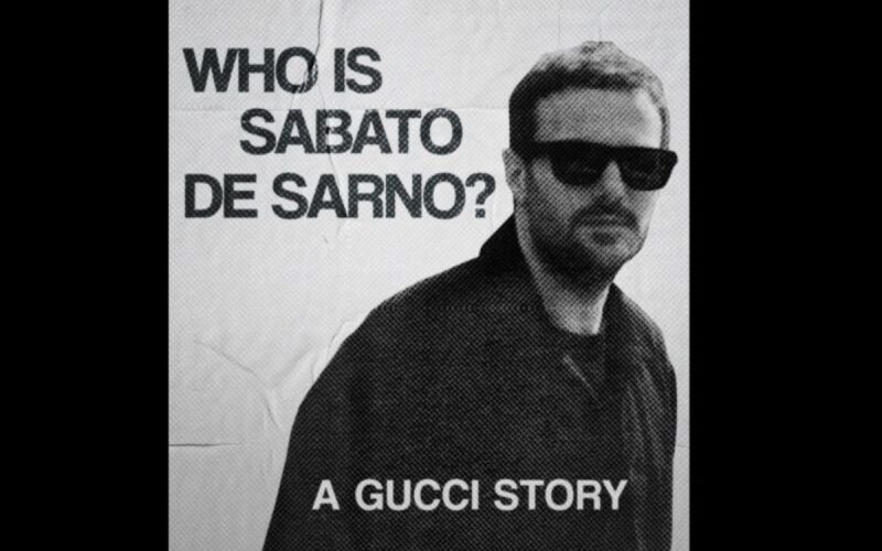 Gucci merilis film dokumenter tentang Sabato De Sarno
