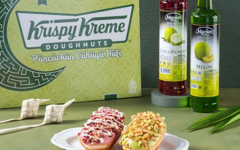 Krispy Kreme berkolaborasi dengan Marjan