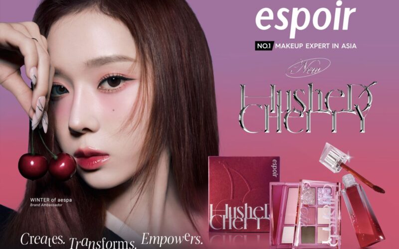 Espoir gandeng Winter aespa luncurkan Hushed Cherry Edition